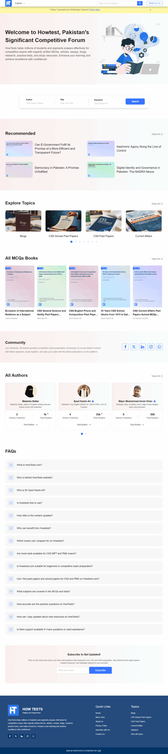 How Tests | WebSenix