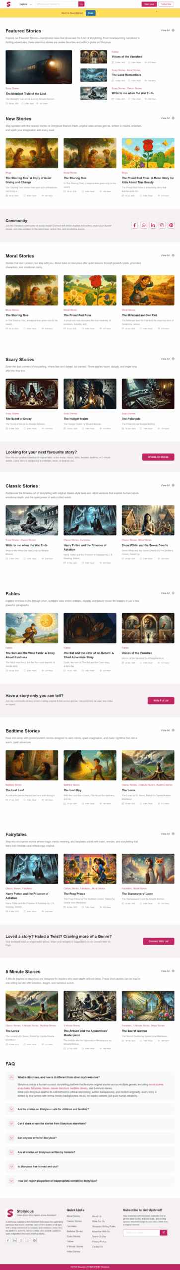 Storyious | WebSenix