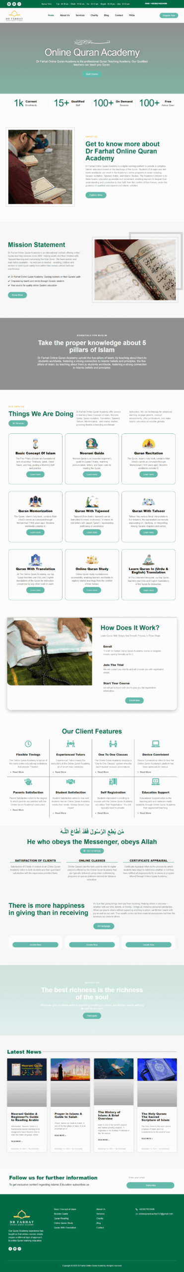 Dr Farhat Online Quran Academy | WebSenix