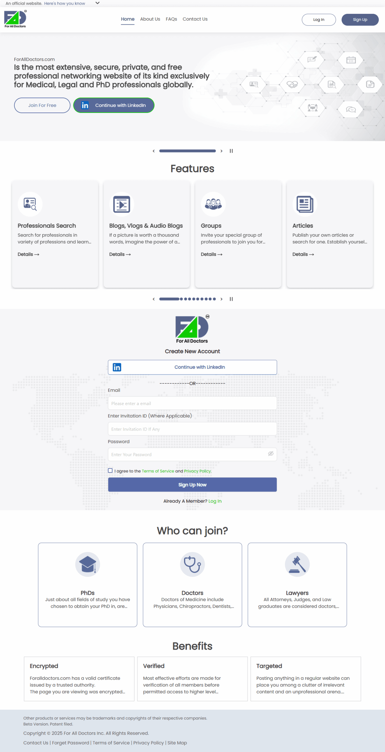 ForAllDoctors | WebSenix