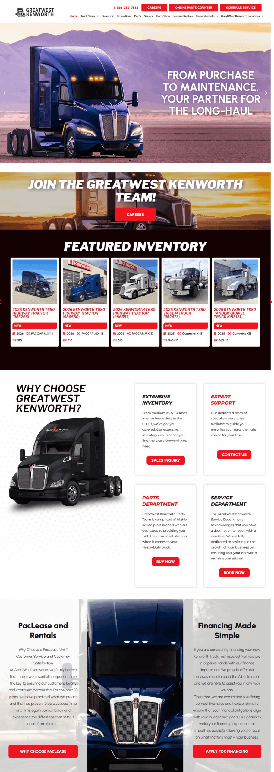 GreatWestKenworth | WebSenix
