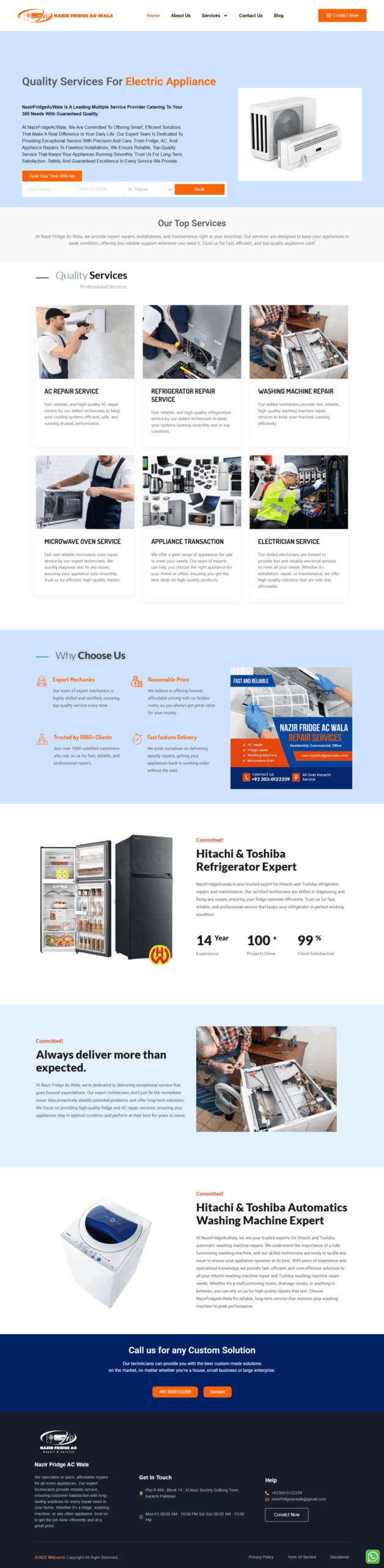 NazirFridgeAcWala | WebSenix